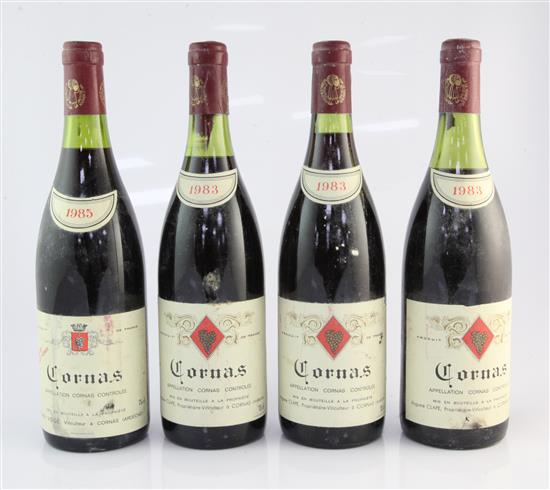 Four bottles of Cornas